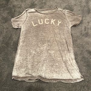 Lucky brand heathered graphic tee
